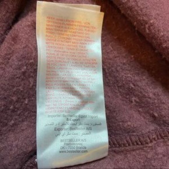 Jacqueline De Yong Top/Sweater‎ Maroon Small - Picture 8 of 10